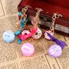 1pc strass bella torta macarons portachiavi novità moda fascino donna uomo accessori fai da te decorazione borsa regalo gioielli