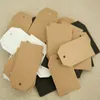 500pcs 7*4cm blank gift package hang tags DIY handmade baking packaging price card tags latest brown tag