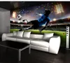 Papier peint pour murs 3 d pour salon terrain de Football fond 3D décoration murale peinture