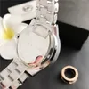 Модные часы с ремешком для женщин и девочек, большие буквы, стиль кристаллов, металлический стальной ремешок, кварцевые наручные часы M 110215H
