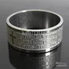 50 st ethy Lord's Prayer for I Know the Plans Jeremiah 2911 English Bible Cross Stainless Steel Rings hele mode sieraden lot286e