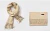 Kwastje sjaals kasjmier plain shawl franjes wraps luxe zijden sjaal merk gewone halsdoek zachte solide sjaals oversized dekens geschenken LT64