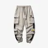 2020 New Hip Hop Joggers Cargo Pants Men Harem Pants Multi-Pocket Ribbons Man Sweatpants Streetwear Casual Mens XS-4XL