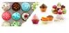 De alta qualidade muffin cupcake xícaras de silicone 12 pcs / lote redondo para bolinho cupcake diy cozimento fondant bolo bolo copos moldes Promotion