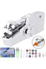 US Stock Mini Portable Handheld Electric Sewing Machines Stitch Sew Needlework Cordless Clothes Fabrics Sets FY7066