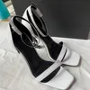 2022 yeni patent deri benzersiz yazı kadınlar için yüksek topuklu ayakkabılar seksi gece elbise düğün topukları