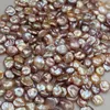 Free Shipping 7mm 9mm Wholesale Multicolor Keshi Biwa Baroque Reborn Keshi Pearl Chips Natural Pearl Beads Loose Pearl Beads for Bracelet