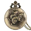 Steampunk Retro 3D dwanaście chińskich znaków zodiaku zwierząt kwarcowy zegarek kieszonkowy mężczyźni kobiety zegar analogowy Neckalce sweter łańcuch antyczny prezent