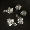 Tappo di carbonio rotante in vetro trasparente per XL XXL Chiodo a sbattere al quarzo Chiodo maschio 10mm 14mm 18mm Giunto per tubo di acqua in vetro