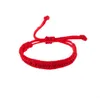 New Arrival Fashion Jewelry Handmade Double Layer Chinese Red Bracelets Lucky Adjustable Woman Charm Bracelet Rope Chain wy150