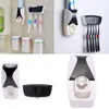 Banyo Aksesuar Seti 1 5 Yaratıcı Otomatik Diş Macunu Dispenser Diş Fırçası Tutucu Plastik Tembel Banyo Rafları Banyo Aksesuarları 3 Renkler11