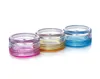 100pcs/lot Clear color Empty Plastic Container Jars Pot 3/5 Gram Cosmetic Cream Eye Shadow Nails Powder Jewelry 5g(0.17oz)