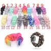 Floral Scrunchie Horlogeband Leopard / Effen Kleur / Streep Scrunchie Doek Mode Polsband 38m 40mm 42mm 44mm voor Iwatch 4/3/2/1 19 Kleuren