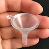 Funnel Transparent Mini Plastic Small Funnels Perfume Liquid Essential Oil Filling Empty Bottle Packing Kitchen Bar Dining Tool E Juice DHL