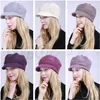 Fashion-Moda Malha Hat Baseball Mulheres Inverno Quente Gorros Chapéus Outdoor TrCrochet Ski festa de Natal Cap Caps T9C00160