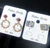 10 pares / lote mezcla estilo Crystal Rhinestone Fashion Stud Pendientes para regalo Craft Jewelry PA101