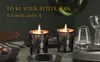 أسود فسيفساء الذهب الروائح شمعة أربعة قطعة مجموعة من محطة أساسية زيت فول الصويا بيئة الشمع الذي لا يدخن ودية wl1030 شمعة