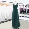 2019 duas tiras chiffon damas de honra vestidos verão boho casamento convidado festa vestidos de noite de cintura alta uma linha doméstica de vestidos de honra