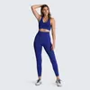 Yoga Outfits Seamless Gym Clothes Woman Sportswear 2 Piece Exercise Leggings Padded Sports Bras Women Fitness Wear Workout Sets Sports Suits S-L
