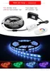 5050 LED Strip RGB / RGBW / RGBWW 5M 300LEDs Neon Tape Light + 2.4 G Remote Controller + DC 12V 3A Power Adapter