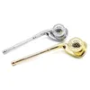 Guld silver mini rökning rör bärbar aluminium legering golfboll form innovativ design högkvalitativ magnet avtagbar varm tårta