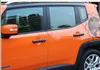 Pour Jeep Renegade 2015 2016 2017 2018 panneau de superposition de couverture de poignée de porte en Fiber de carbone avec sans trou intelligent accessoires de style de voiture