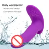 Vibrador de silicone Vaginal Massagem Vibrador Wearable Adulto Brinquedos Sexuais Feminino Masturbador G Spot Clitóris Estimulador J2212