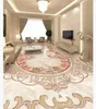 Custom 3D self-adhesive floor mural wallpaper interior decoration Living room art floor tile mosaic stone pattern 3D waterproof floor