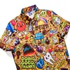 Mens Rompertjes Cartoon Print 3D Jumpsuits 2019 Zomer Mannen Set Strand Party Korte Mouw Cargo Overall One Piece Playsuit