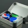 RHS 4 in 1 Tin Silicone Storage Kit Set met 2pcs 5 ml Siliconenwas container Olie Jar Base Dab Dabber Tool Metal Box9743657