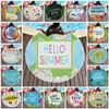 Round print beach towel lunch pad Summer series tassel shawl summer outdoor and home Blanket 150cm 17styleT2I51102