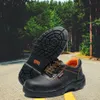 Mäns Combat Steel Toe Cap Anti Smashing Low Top Work Shoes Men Puncture Proof Army Tactical Safety Shoes