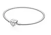 Femmes CZ diamant amour coeur diamant Bracelet boîte d'origine pour Pan 925 argent bracelets porte-bonheur chaîne Bracelet ensemble W250