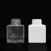 250 ml 500 ml bouteille de désinfectant pour les mains en PET bouteille de pompe à mousse carrée blanche claire pour le nettoyage du visage fret maritime rapide gratuit