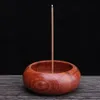 SUPERDEAL'S Pear's Pear Rosewood Incenso Burner para Incense Sticks Censador com Stand de Madeira Porta Desk Encente Decoração Decoração