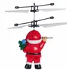 Voando indutivo Mini RC Drone pai de Natal Papai Noel RC helicóptero presentes mágicos presente de Natal SRC Aeronaves para crianças meninos