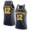 Custom NCAA Michigan Wolverines 13 Moritz Wagner 1 Charles Matthews 22 Duncan Robinson Stitched 2018 Final Four College Basketball Maglie