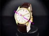 AIF NEW CALATRAVA 5196 Luxury Watch Swiss A23J Manual Winding Mechanical Sapphire Crystal Power Reserve 18K Gold Wristwatch Leathe342Z