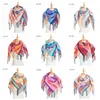Plaid Scarves Tassel Check Scarf Designer Brand Classic Tartan Wrap Fashion Oversize Shawl Winter Plaid Scarves Lattice 110*110cm B7479
