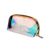 Laser Travel PVC Cosmetic Bags Women 2 Sizes Makeup Bags Organizer Bath Wash Make Up Toiletry Transparent Clear Pouch Cute Bag