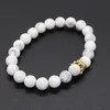 Fashion-2pcs/set Couple Bracelets for Lovers Crown Queen Charm Stone Beads Bracelets for Women and Men Jewellery Gift S915
