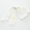 Девушки Леггинсы колготки Baby Bowknot Princess Socks Детские танцевальные колготки малыша хлопчатобумажные брюки наружные твердые причинно-следственные брюки.