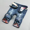 2020 Мужские джинсовые шорты промывают сломанные разорванные джинсовые шорты мужские слабые одежда для одежды моды модные джинсы