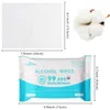 10pc Disinfection Alcohol Wipes Antiseptic Pads Alcohol Swabs Wet Wipes Skin Cleaning Care Sterilization Cleaning Tissue