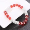 Novos 10 pçs / lote de vidro de cristal braceletes Lucky Charms Bangle Presente