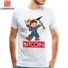 Impressionante Retro Bitcoin TShirt Uomo Girocollo Stampato Criptovaluta Tee Shirt Club Regalo T Shirt Cheap Design unico Abbigliamento Tops270y