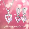 sterling silver necklace and earring set