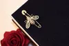 New trendy fashion luxury designer glittering cute lovely diamond crystal bee animal pin brooches jewelry for woman girls94351533525381