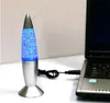 3D Rocket متعدد الألوان تغيير Lava Lamp RGB LED GLITER Party Party Night Light Hecrons Histrical Gift Bedide Bedid