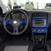 Para Volkswagen VW POLO MK5 2011-2018 Handle Interior Porta Painel de Controle Central fibra de carbono decalques das etiquetas Car Styling Acessó